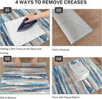 Lansny Small Abstract Area Rug, Entryway Rug Washable Door Mat Indoor Entrance - Image 5