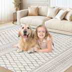 cotiled 10x14 Area Rugs Living Room Rug: Washable Boho Rugs - Image 7