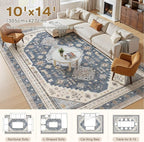 10x14 Washable Area Rug, Large Rugs - Image 5