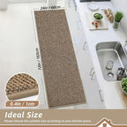 BEQHAUSE Kitchen Runner Rugs 24"x72", Non-Slip Kitchen Mats - Image 2