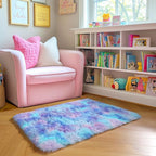 Amdrebio Purple Rainbow 2x3 Small Area Rugs - Image 6