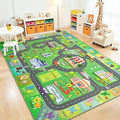 Chicrug 7x10 Car Road Area Rug for Kids Playroom Bedroom, Non Slip Low Pile by ChicrugHomeDecor