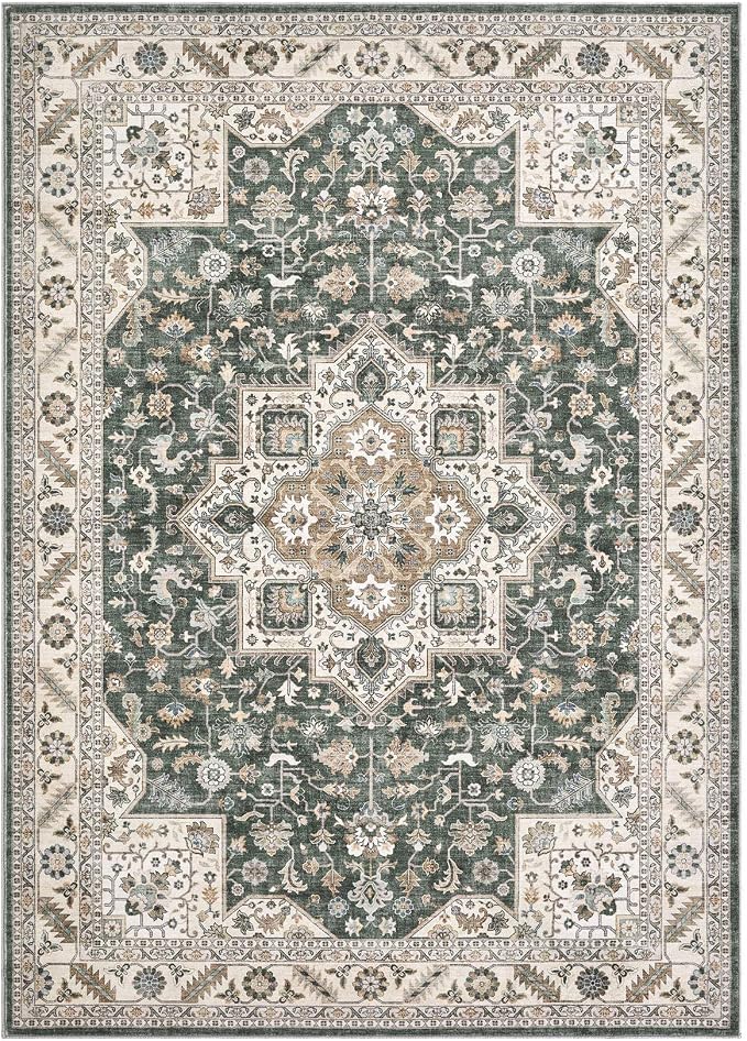 Vintage Living Room Area Rug 6x9 - Image 9