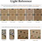 HUGEAR 3x5 Jute Outdoor Indoor Checkered Rug Washable Linen Textured Weave High - Image 8