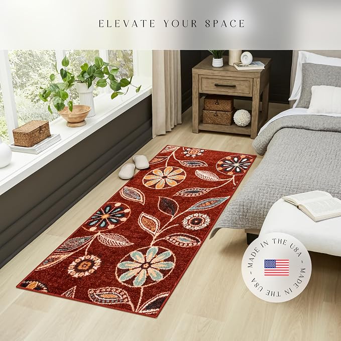 Maples Rugs Reggie Floral Runner Rug - Image 3