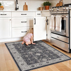 Washable 3x4 Entryway Area Rugs: Ultra Soft Low Pile Carpet - Image 8