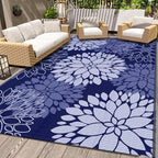 LuxStep Outdoor Rug Waterproof Outdoor Plastic Straw Rug Reversible Patio Rug by LuxStep