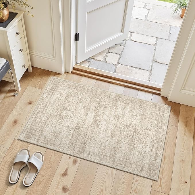 Soalmost 2x3 Washable Rugs for Kitchen, Powder Room Small Area Rug Non-Slip - Image 3