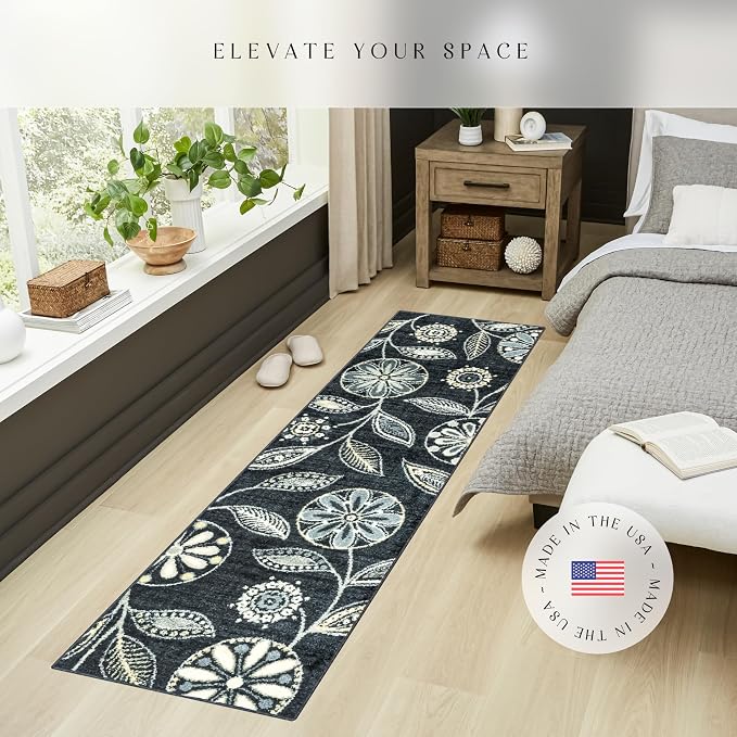 Maples Rugs Reggie Floral Runner Rug - Image 3