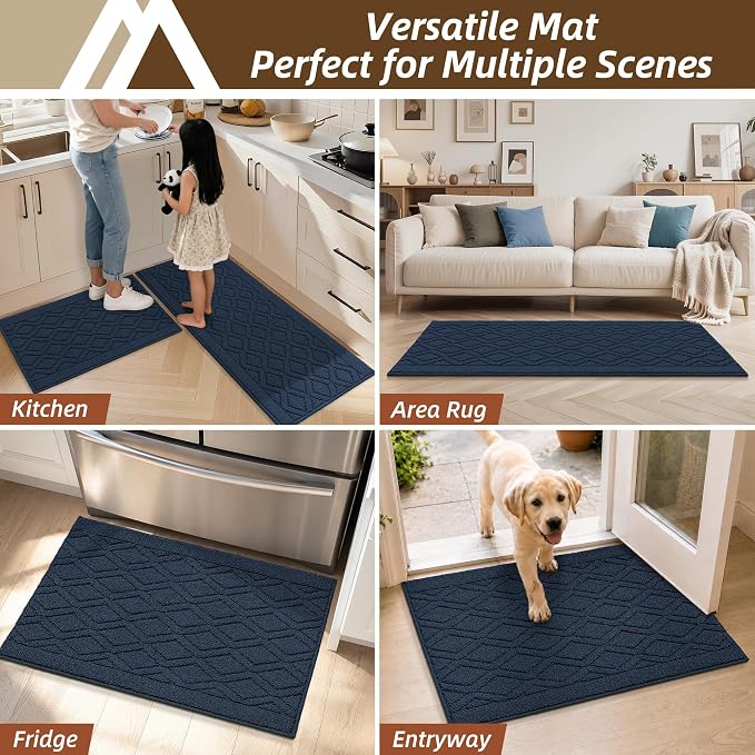 COSY HOMEER Kitchen Rugs 24"x35" Non-Slip Washable Kitchen Mats - Image 8