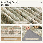 Soalmost 6x9 Area Rug for Living Room Washable 6x9 Non-Slip Modern Rugs for - Image 6