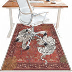 36"x60" Office Chair Mat for Hardwood Tile Floor, Under Desk Carpet Protector by BESBLEE