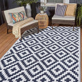 SAND MINE Reversible Mats, Plastic Straw Rug, Modern Area Rug, Large Floor Mat by SANDMIND