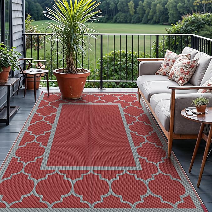 GENIMO 9' x 12' Outdoor Rug Waterproof - Image 3