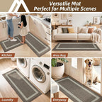 COSY HOMEER Kitchen Rugs Sets 2PCS, Non-Slip Washable Kitchen Mats - Image 7