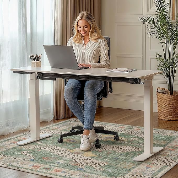 36"x60" Office Chair Mat for Hardwood Tile Floor, Under Desk Carpet Protector - Image 2