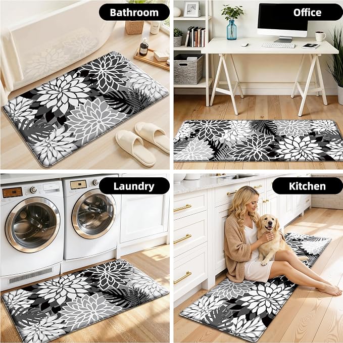 Arenarug Kitchen Mats for Floor 2PCS Cushioned Anti Fatigue Kitchen Mats - Image 7