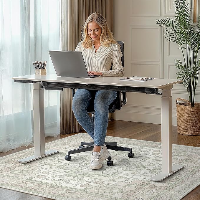 48"x60" Office Chair Mat for Hardwood Tile Floor, Under Desk Carpet Protector - Image 2