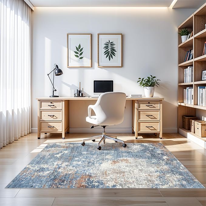 4x5 Washable Entryway Rug – Non-Slip Low Pile Throw Area Rug - Image 4