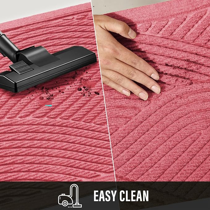 HIYARD Sturdy Front Door Mat, Absorbent Muddy Dirt Resist Welcome Door Mats - Image 7