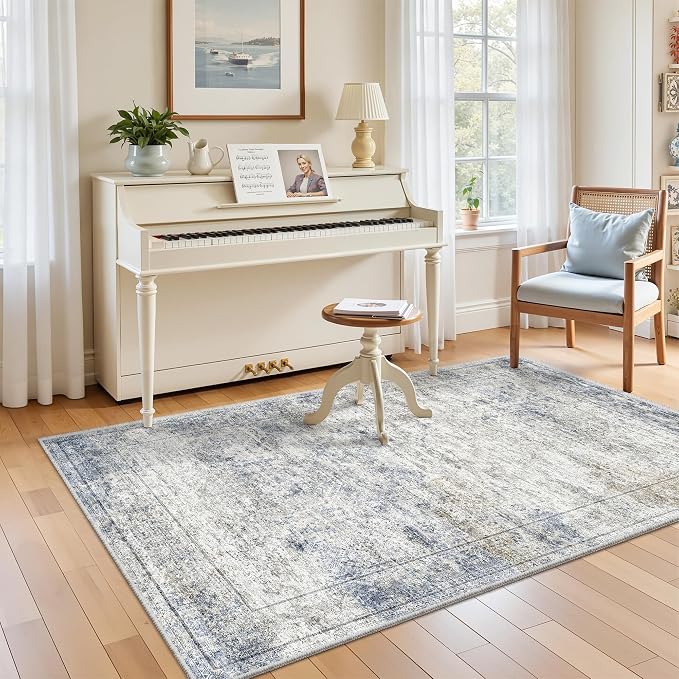 4x6 Area Rugs for Living Room, Non-Slip Backing Small Kids Rugs for Bedroom - Image 3