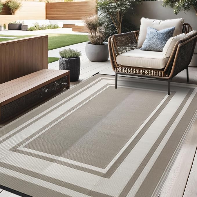 RURALITY Outdoor Rugs 6x9 Feet Waterproof - Image 4