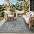 GENIMO Outdoor & Indoor Area Rug 6'x9', Waterproof, Non-Shedding, Easy Cleaning by GENIMO