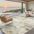 Soalmost 9x12 Area Rugs for Living Room, Non Slip Machine Washable Vintage Rugs by Soalmost