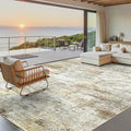 Soalmost Washable Area Rug 8x10, Large Soft Abstract Rugs by Soalmost