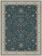 Hazo Haus Vintage Dark Green 6x8 Dining Room Rugs - Image 3