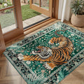 DCX Washable 3x5 Tiger Rug, Soft Low Pile Carpet, Kid & Pet Friendly by DCXWashableRug