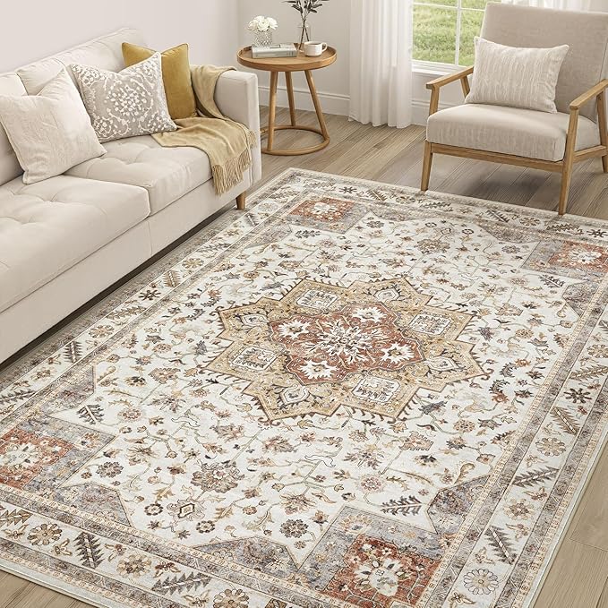 Vintage Living Room Area Rug 6x9 by COTILED