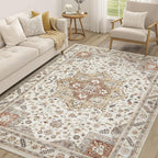Vintage Living Room Area Rug 5x7 by COTILED