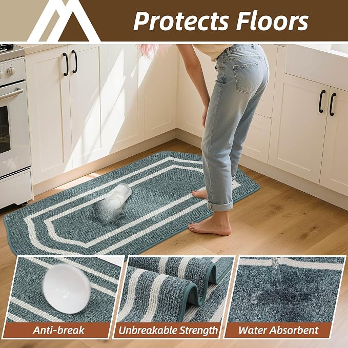 COSY HOMEER Kitchen Rugs and Mats 24"x48" Non Slip Kitchen Mats - Image 3