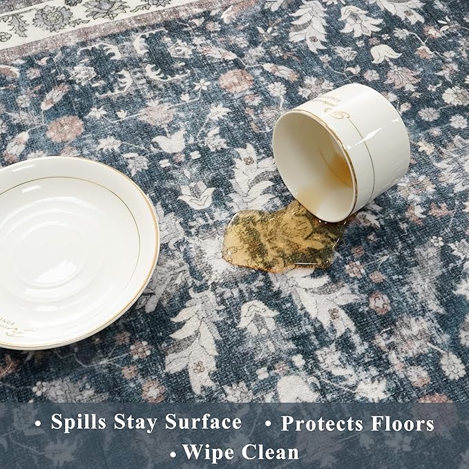 Kitchen Rug Sets 4-Piece with Runner – Washable Non-Slip Floor Mats - Image 5