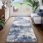 Blue Rug Runners for Hallways Kitchen Non Slip Washable 2x6 Entryway Runner Rugs by Acapet