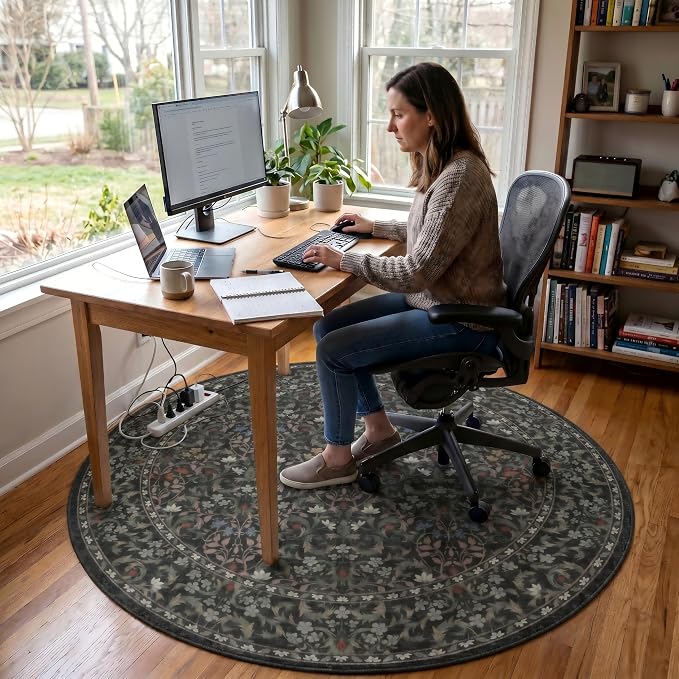 Office Chair Mat for Hardwood Tile Floor, Under Desk Carpet Protector for - Image 2