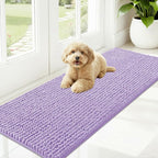 OLANLY Dog Door Mat for Muddy Paws 59x20, Ultra Absorbent Chenille Mud Doormat by OLANLY