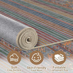 Nakagishi 9X12 Area Rugs Living Room: Washable Large Vintage Rug Neutral - Image 3