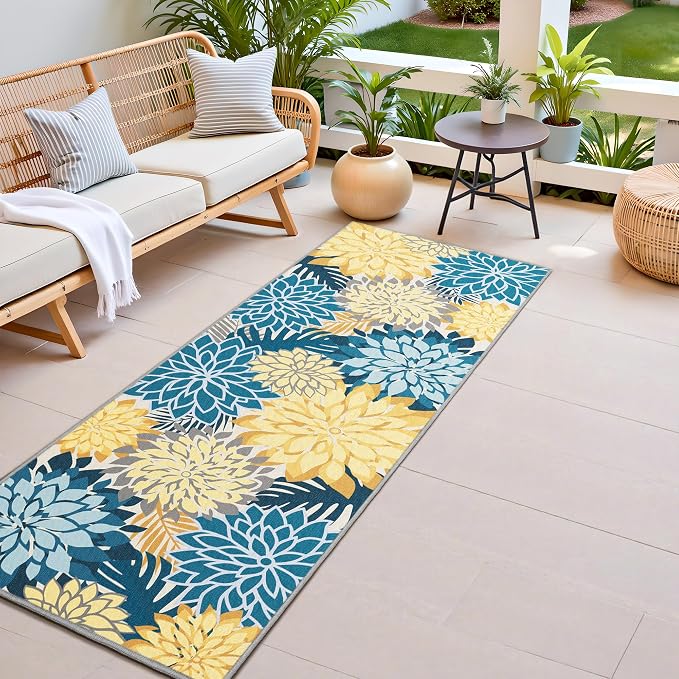 Colorful 2x6 Washable Runner Rug by ArenaRug