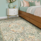 Hazo Haus Washable Sage Green Area Rugs 5x7 - Image 6