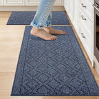 COSY HOMEER Kitchen Rugs Sets 2PCS, Non-Slip Washable Kitchen Mats by COSYHOMEER