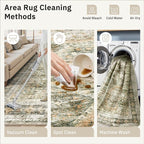 Soalmost 6x9 Area Rug for Living Room Washable 6x9 Non-Slip Modern Rugs for - Image 8