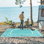 GENIMO 9 ' x 12 ' Outdoor Rug for Patio Clearance, Waterproof Indoor Outdoor - Image 5