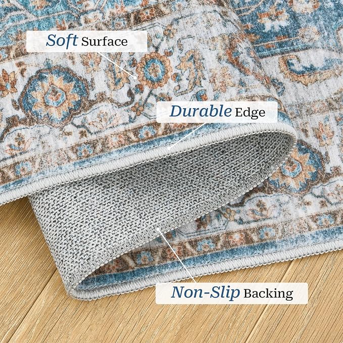 Madane Hallway Runner Rug 2x12, Extra Long Washable Runner Rugs - Image 4