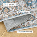 Madane Runner Rug 2'6''x8' Kitchen Runner, Hallway Runner Printed Vintage - Image 3