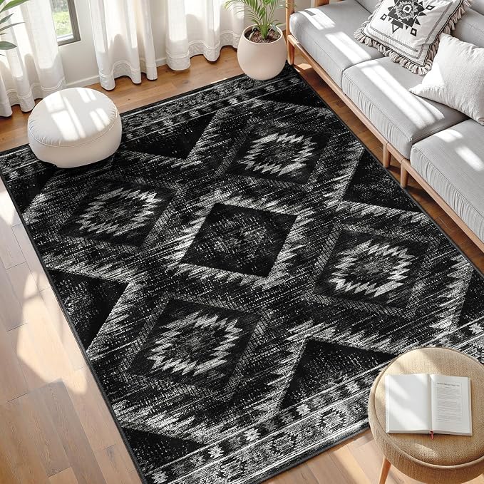BESTSWEETIE Area Rug 3x4 Rug Machine Washable Non-Slip Low Pile Print Pattern - Image 7
