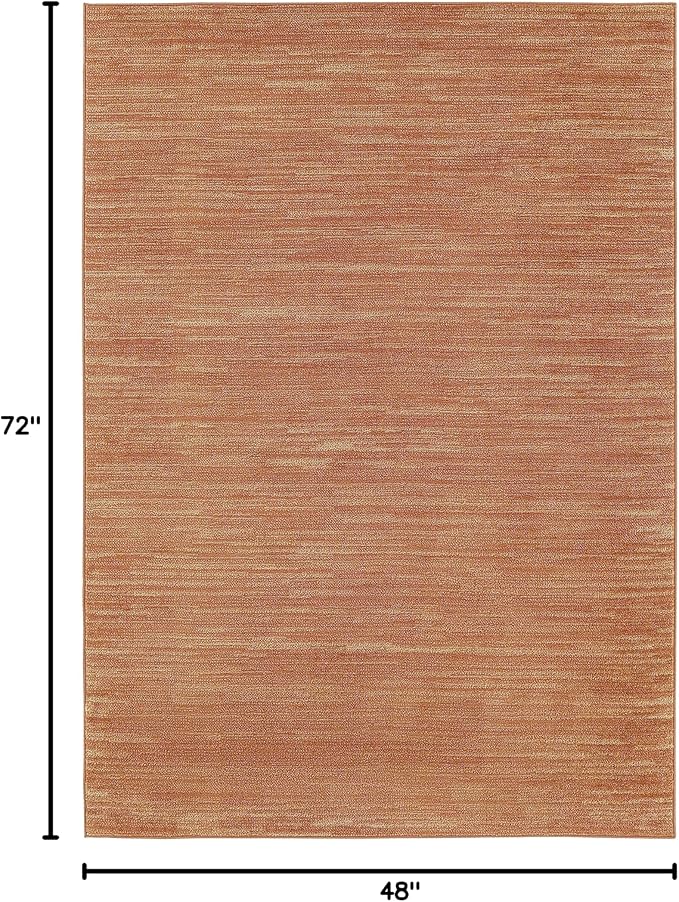 Nourison Home Nourison Essentials Rust 4' x 6' Area Rug - Image 2