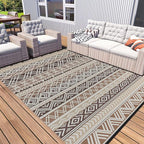 MontVoo Outdoor Rug Carpet Waterproof-Patio Rug Mat 6x9 Reversible RV Outdoor by MontVoo