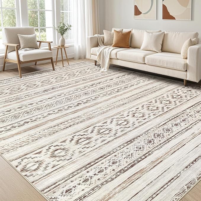 cotiled 5x8 Area Rugs Living Room Rug: Washable Boho Rugs by COTILED